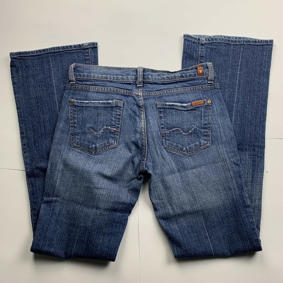 7 For All Mankind Womens 26 Jeans Medium Wash - Picture 1 of 4